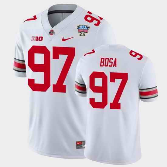 Men Ohio State Buckeyes Joey Bosa 2021 Sugar Bowl White College Football Jersey